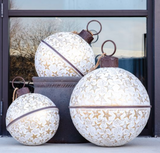 White & Gold Star Bell Jumbo