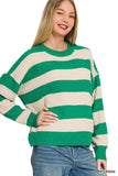Striped Drop Shoulder Sweater