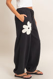 Floral Drawstring Jogger Pants