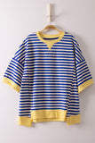 Oversized Stripe Casual Knit Top