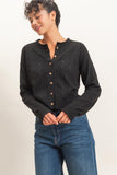 Knit Button Front Cardigan