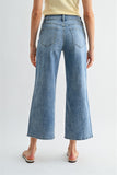 Mid Rise Wide Leg Crop