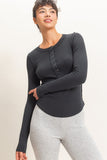 Henley Long Sleeve Top