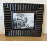 Stamped Metal Photo Frame Black 8x10”