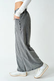 Mineral Wash Drawstring Slouch Pants | Cotton Stretch Lounge Pants