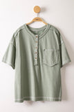 Mineral Washed Oversized Comfy Knit Top