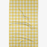 Lemon Gingham Tea Towel