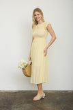 Tiered Smocked Short Sleeve Midi Dress