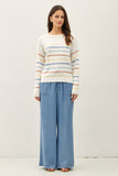 Wide Leg Tencel Chambray Pants