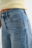 Mid Rise Wide Leg Crop