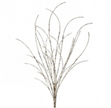 46" Iced Glitter Birch Spray