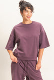 Crew Neck Short Sleeve Top