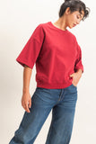 Crew Neck Short Sleeve Top
