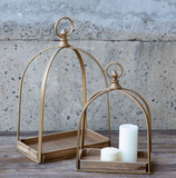 Wide Gold Metal Wood Displayers