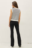 Waffle Sweater Vest With Pocket