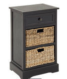 Wd Wckr Bskt Side Tbl 16"w, 28"h